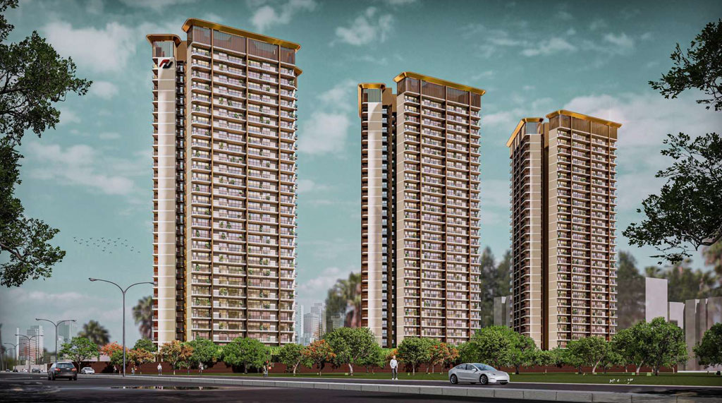 Landscaped exterior